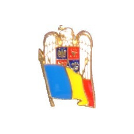 Insigna steag & stema Romania